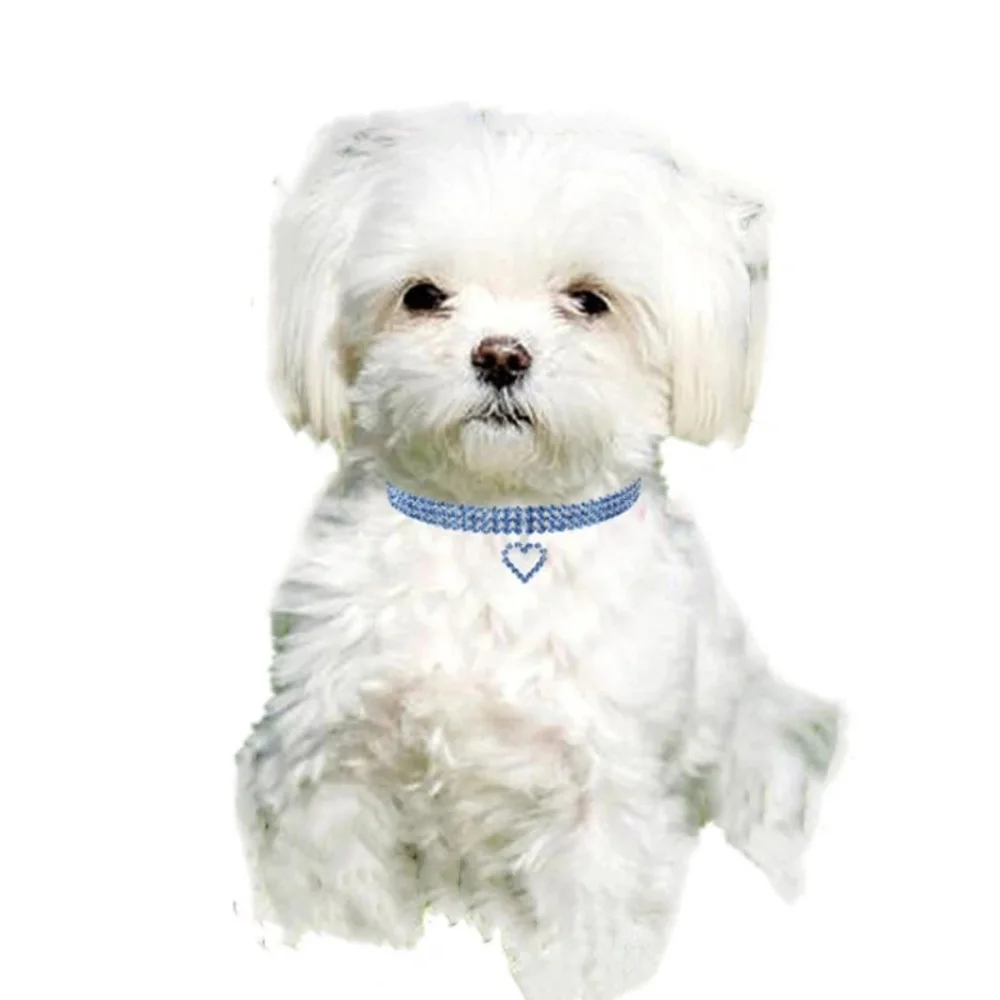COPY - Heart Shape Cat collar & Dog collar Rhinestone adjustable Necklace